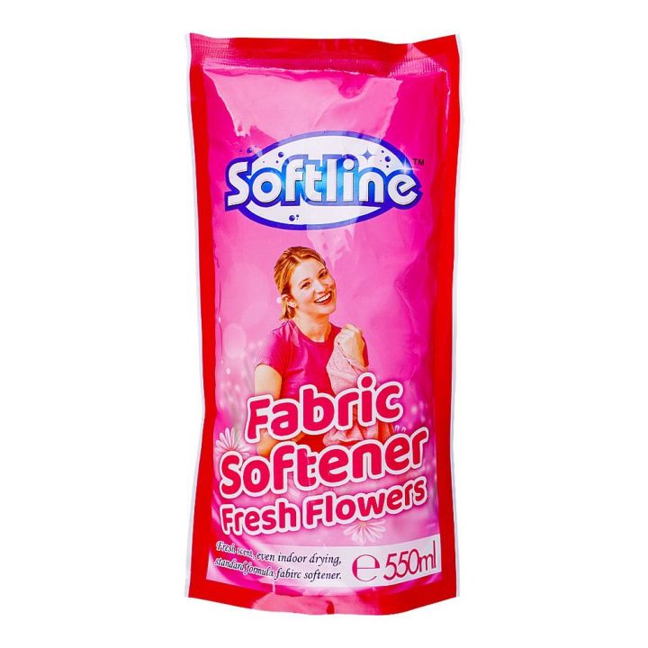SOFTLINE FABRIC SOFTENER FRESH FLOWERS PINK 550ML