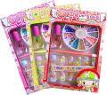 Kids Nail Polish set with 12 Colorful Nails, Kids Makeup Toy Set. 
