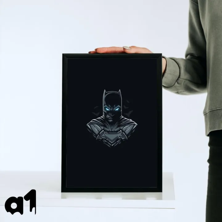Square Frame Batman Batman Black - Wall Frame - A4 (8x12 inches) | Daraz.pk