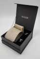 3 Piece Tie Gift Box with Tie, Pocket square and Cufflink inside. 