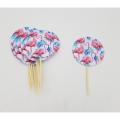 FLAMINGO THEME CUPCAKE TOPPER - PACK OF 10 CUPCAKE TOPPERS - FLAMINGO CUPCAKE TOPPERS. 