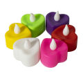 Flameless LED Candle-Heart Shaped LED candles-Multicoloured RGB light. 