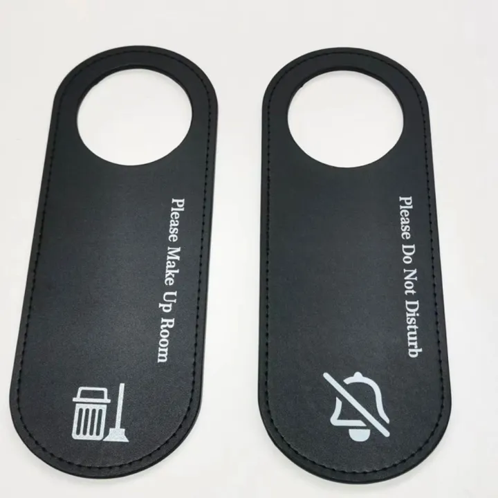 New Design PU Door Sign Double Sided Please Do Not Disturb Cleaning ...
