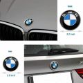 【Customer favorite】74mm 82mm White Blue Emblem Badge BONNET Hood Front Rear Trunk Logo fit for Bmw E46 E39 E38 E90 E60 Z3 Z4 X3 X5 X6 Car. 