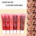 Miundo 1Pcs Waterproof Matte Liquid Cheek Blush 6 Colors Multi-purpose Eyes Lips Blush Cream. 