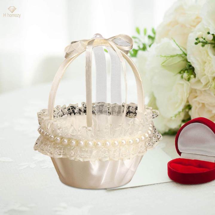 Wedding Flower Baskets Romantic for Wedding Bridal Accessories Ceremony