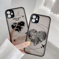 【Promise Eoonis】Popular World Map Travel Airplane Phone Case For iphone 13 14 11 12 Pro Max 7 8 Plus SE2 X XR XS MAX Back Hard Shockproof Cover. 