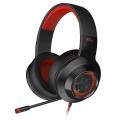 EDIFIER G4 Gaming headset Built-in 7.1 Virtual Surround Soundcard and retractable microphone LED and Metal Mesh Design headphone. 