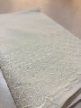 Chikan Embroidered White Unstitched Trousers for Women & Girls, Lawn Cotton, 2.5 Meter Fabric. 