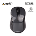 A4Tech G3-280NS Wireless Mouse - Silent Clicks - 2.4G Wireless - 1200 DPI - For PC/Laptop - Glossy Grey. 