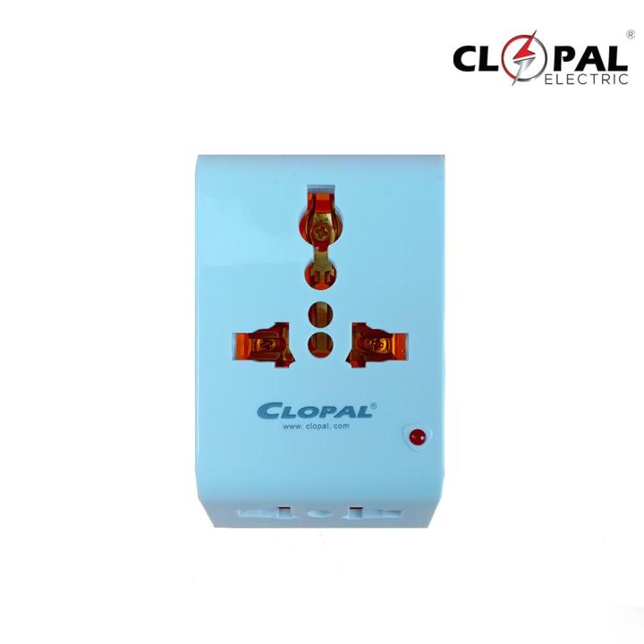 Clopal Multi Socket Universal Travel Adapter - 10amp Flat 3 Pin