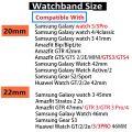22mm 20mm Trail Loop Band For Samsung Galaxy Watch 5 4 classic 5Pro active 2 Gear S3 correa Bracelet Huawei watch GT 2 3 strap. 