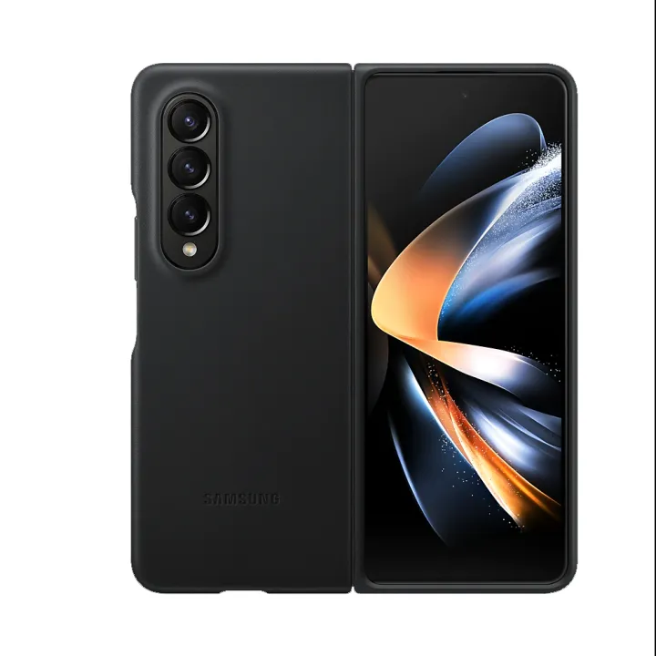 Samsung%20Galaxy%20Z%20Fold%204%20Leather%20Cover%20Black%20-%20Image%205