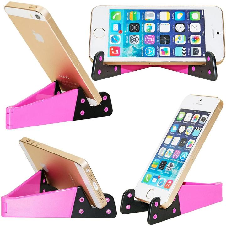 UNIVERSAL PHONE STAND FOLDABLE V SHAPE MOBILE MOUNT STAND HOLDER BRACKET