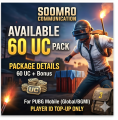 PUBG Mobile 60 UC (Unknown Cash) Global Region. 