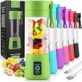 Mini Portable Usb Rechargeable Juicer Blender Mixer 6 Blades 380ml -Electric Blender Single Serve Mini Food Grade Water Bottle Portable Juicer Cup Smoothie Maker and Multipurpose Uses. 