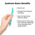 Original High Quality Tinkle Pack of 3 Tinkle Eyebrow Razor, Facial Hair Remover Eyebrow Trimmer, Sharp Mini Makeup Shapper. 