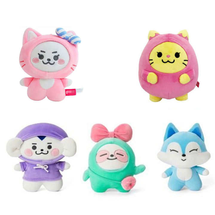 YueYangSport ITZY WDZY Plush Doll 20cm Kawaii Korean KPOP Itzy Plush Toy Yuna Lia Yeji RyuJin ChaerYeong Dolls Fans Children Gift