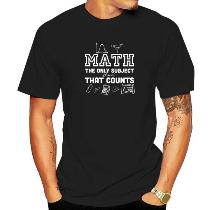 Math Counts Funny Math Teacher Shirt Printed Tees Cotton Men T Shirt Gift Funky Christmas Clothing Aesthetic
