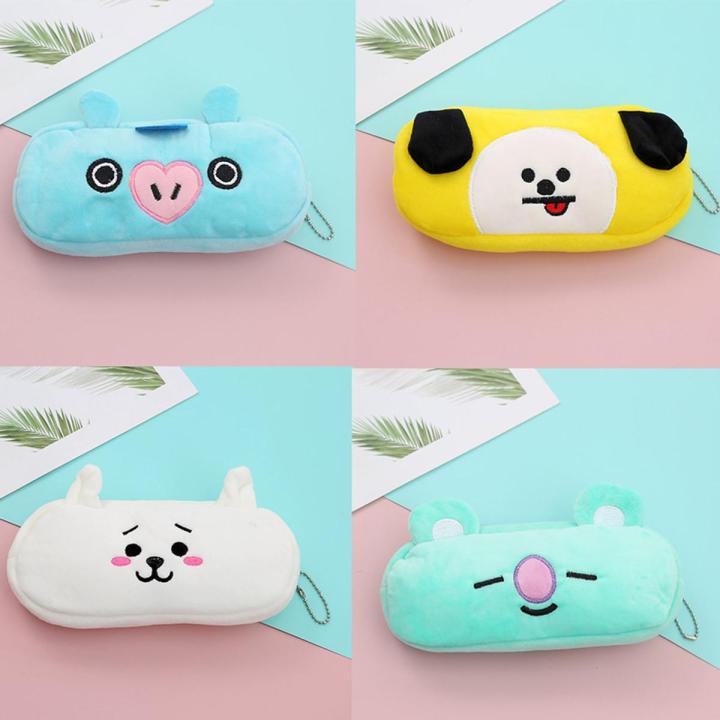 Animal Pencil Case for Girls Boys Plush Pencil Box School Cute Large Capacity Pencilcase School Supplies kids Stationery gift