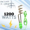 Immersion Rod 1200-2000Watts Waterproof Portable Electric Water heater Rod 220V. 