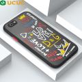 UCUC for OPPO A39 / A57 Back Cover LOVE Graffiti Frosted Transparent Hard Phone Case Thin Shockproof Full Cover Camera Protect Case. 