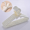 5 Piece Pearl Clothe Hanger| Pearl Beads hanger| Dress Hanger | Fancy Hanger For Female's Fancy Dress. 