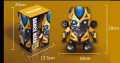 Battery Operated Bump and Go Musical Dancing Super Hero Bumblebee Robot Action Toy with 3D Lights & Sound. 