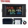 D69-2058 Voltmeter Current Ammeter Power Factor Electric Energy Frequency Meter Digital Panel Wattmeter LCD VOLT AMP. 