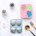 Brain Heart Shape Silicone Mold Food Grade Brain Fondant Molds Silicone Mold  MJ. 