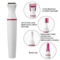5 In 1 Multifunction Women Hair Removal Electric Shaping Female Shaving Machine - Women Hair Remover Mini Shaver Trimmer Razor For Eyebrow Underarm White. 