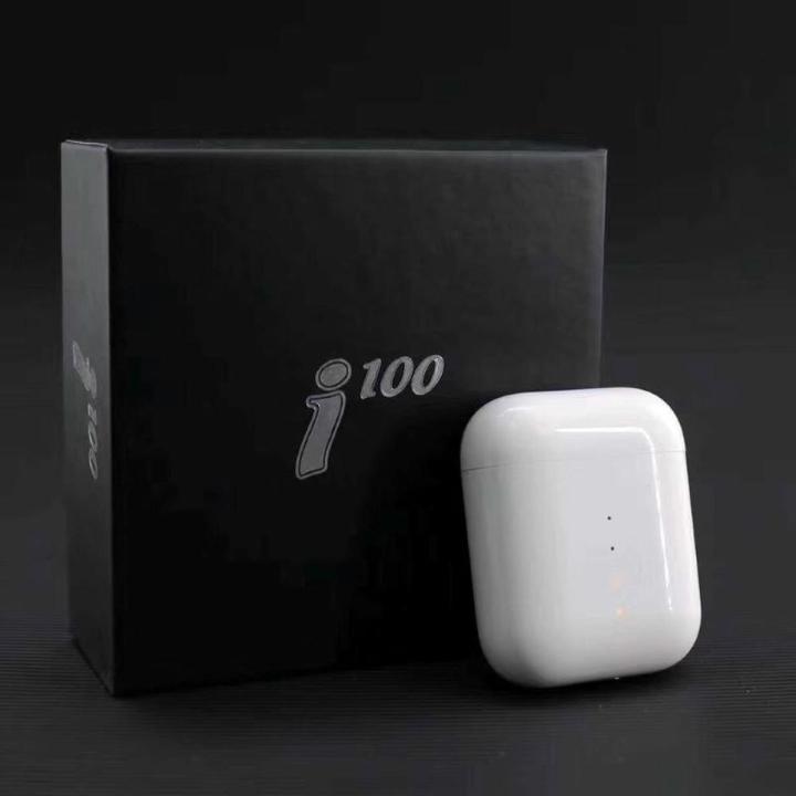 i100 TWS 1:1 Bluetooth 5.0 Wireless Earphone Stereo Headset Auto Pairing Earbuds QI Wireless Charging