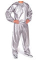 Heavy Duty Fitness Weight Loss Sweat Sauna Suit Exercise Gym Anti-Rip Silver XXXL. 