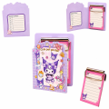 Kuromi Mini Notepad Clipboard Cute Cartoon Memo Pad with Clip Small Pocket Notebook Lined Pages Kawaii Stationery Weekly Planner for Kids Girls School Office To Do List Portable Writing Pad Cute Pet Garden Design Gift. 