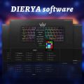 DIERYA DK63 60% Wireless Mechanical Keyboard, RGB Backlit Bluetooth Gaming Keyboard Wired Dedicated Arrow Keys, Compact 63 Keys Mini Keyboard, Full Keys Programmable - Blue Switch. 