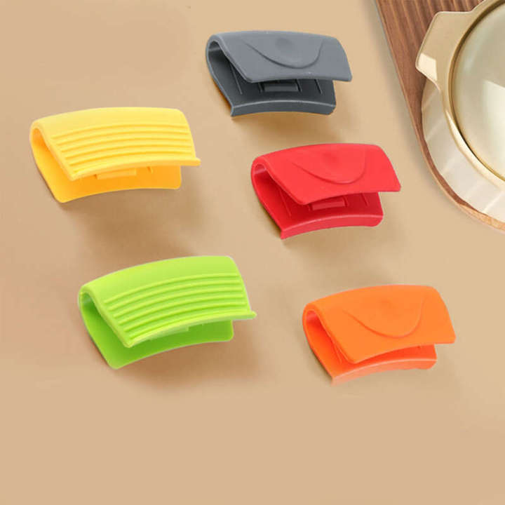 1pair Thicken Silicone Oven Mitts Glo ves Resistant Anti Scalding Non Slip Heat Insulation Clip for Kitchen Cooking Baking