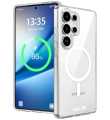 Samsung Galaxy Magnetic MagSafe Compatible Protective Clear TPU Transparent Case For all Series. 