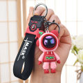 Lightning Play Bear key chain Astronaut Robot Silicon Resin Keychain With Strap keyring for girls keychian for girls fashion key rings for girls Bike keychain car keychain Jewelry Men's Fashion Car Key Chains Doll keyrings. 