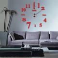 Large DIY Wall Clock 3D Mirror Stickers Mute Living Room Home Office Decoration Clocks. 