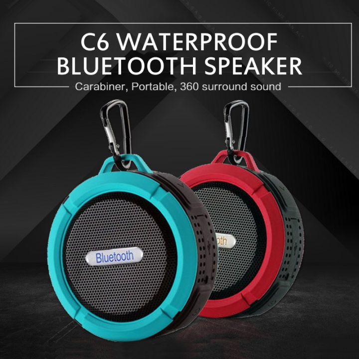 Protable Waterproof Bluetooth Speaker Big Suction Cup HOOK Bluetooth Stereo Outdoor Sports TF Subwoofer Mini Speakers New