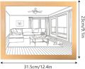 Painting Decoration Light, LED Glowing photo frame,Experience light and shadow The Art of Photo Frame,LED Light Painting Wall Art, LED Light Painting Wood Frames. 