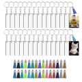 30 Sets Acrylic Keychain Blanks Acrylic Key Ring Circles with Hole. 
