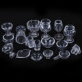 17Pcs/Set 1:12 Dollhouse Miniature Transparent Tableware DIY Pretend Play Toys. 