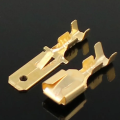 6.3mm Automotive Crimp Terminal Male Female Spade Connector Brass Auto Splice Wire Terminals. 
