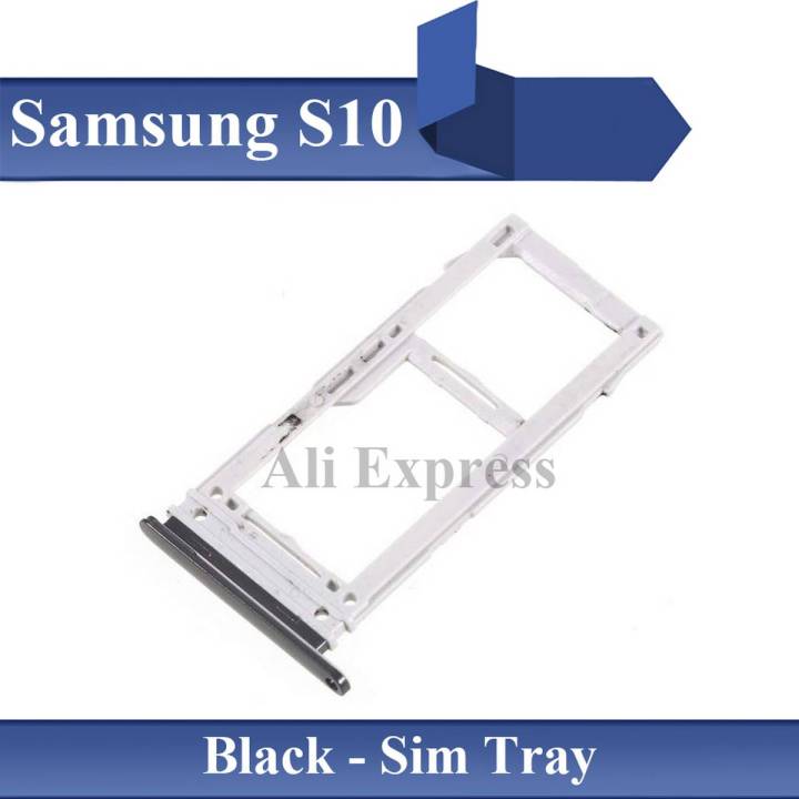 Samsung Galaxy S10 Tray Sim Jacket Sim Slot Sim Door For Samsung Galaxy S10 - Black