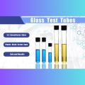 Pyrex 12x75mm Glass Culture Tubes with Screw Caps, 5-10 Pcs - 5mL Borosilicate Glass Test Tubes for Scientific Research, Borosilicate Glass Round Bottom Culture Tube with Screw Cap Ideal for Labs Classrooms & Home Use. 