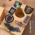 Embroidery Applique Paste Embroidered Cute Cartoon Large Patch Fabric Hand Sewing Sticky Hole Pattern On Clothes Sewing. 
