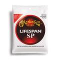 MARTIN MSP7100 SP Lifespan Phosphor Bronze Acoustic Strings (12-54 Gauge). 