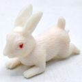Realistic Rubber Rabbit Toys. 