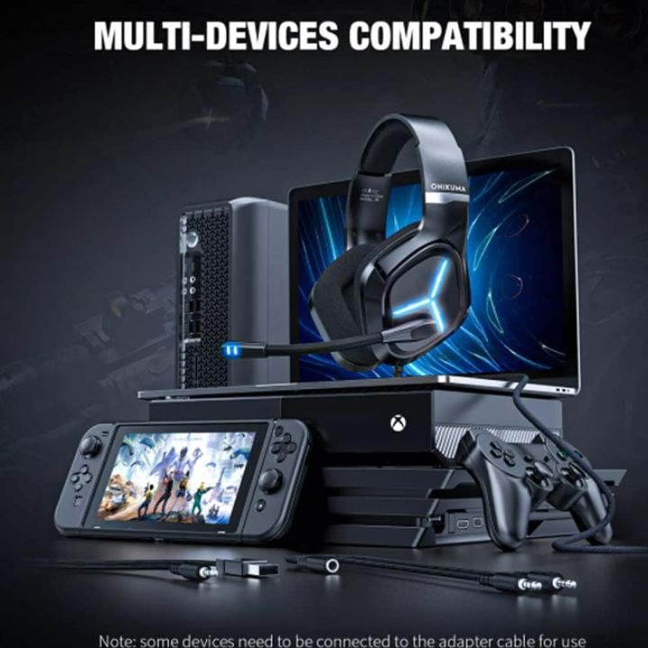 ONIKUMA%20X9%20Professional%20Wired%20Gaming%20Headset%20with%20Mic%20and%20Noise%20Canceling%20Gaming%20Headphone%20Wired%20Blue%20Light%20for%20PS4%20PS5%20PC%20XBOX%20-%20Image%205